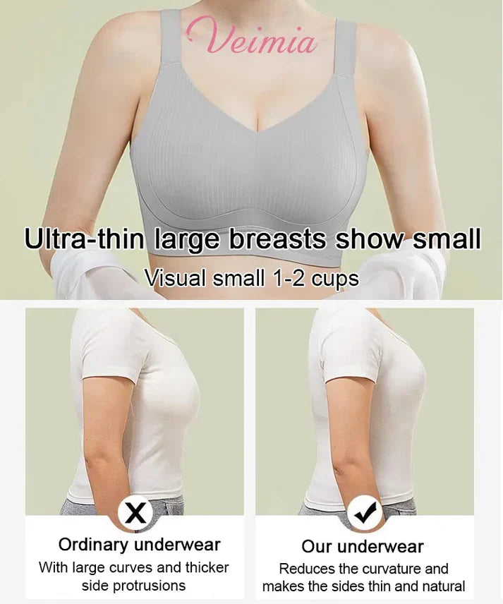 🔥 PACK OF 3 🏆 Wire-Free Non-Marking Skin-Friendly Push-Up Bra 🔥