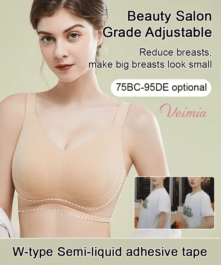 🔥 PACK OF 3 🏆 Wire-Free Non-Marking Skin-Friendly Push-Up Bra 🔥