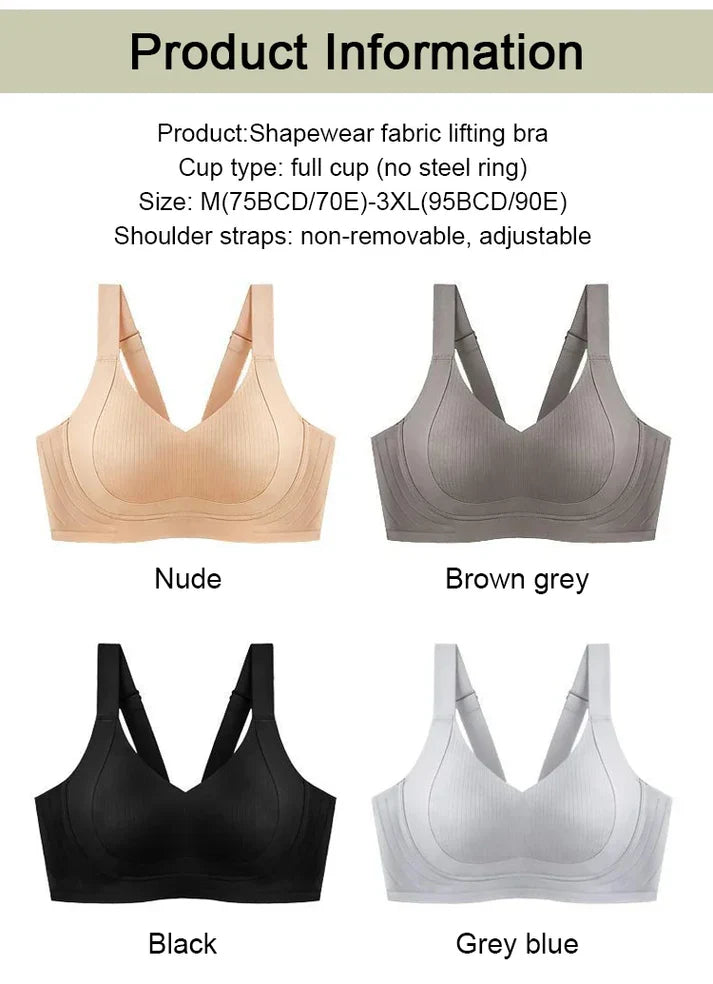 🔥 PACK OF 3 🏆 Wire-Free Non-Marking Skin-Friendly Push-Up Bra 🔥